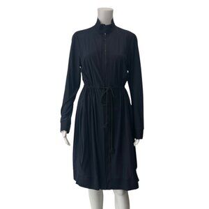 $495 NWT Maria Pinto Black Blixen Full Zip Cinch Waist Coat size Small